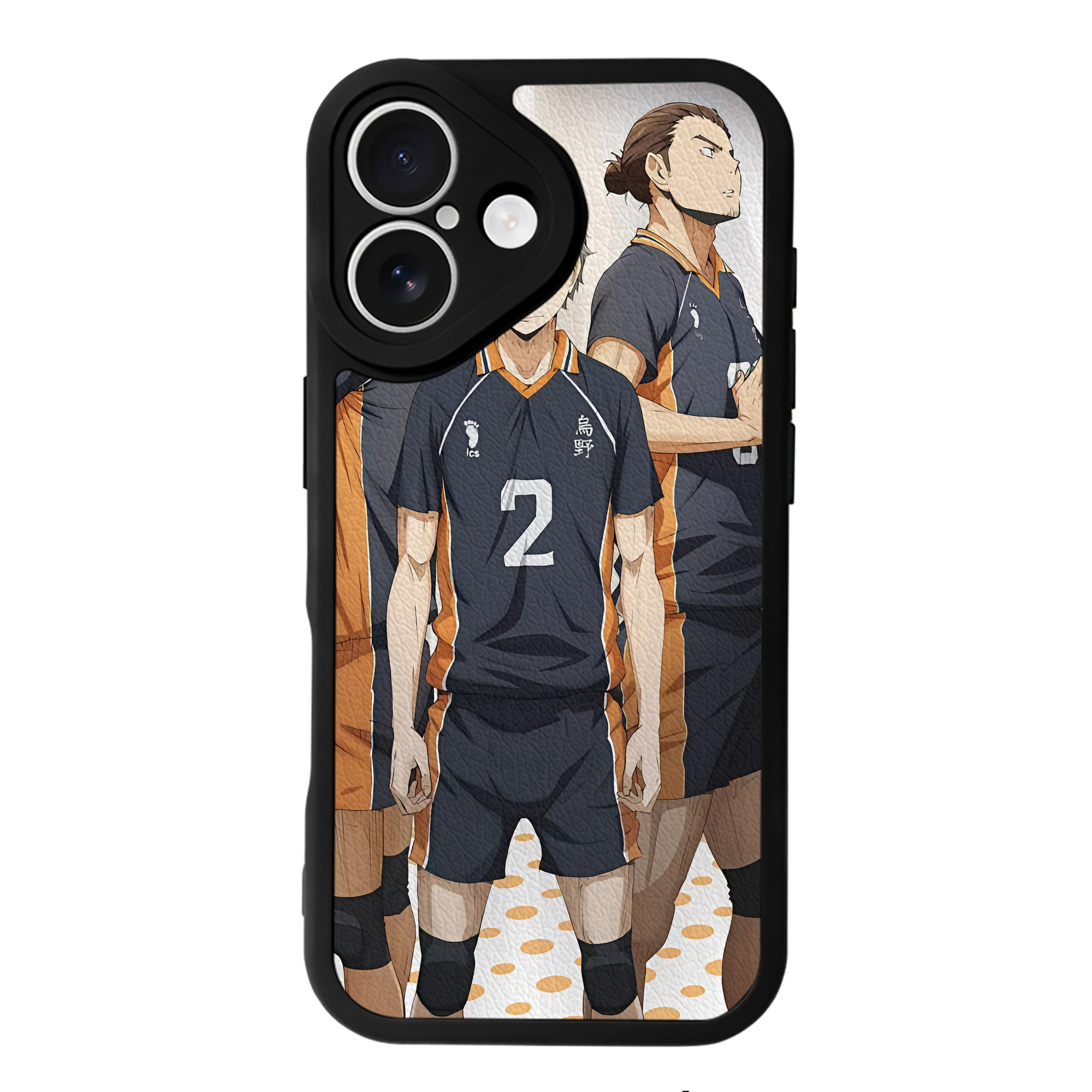 （画像用） ハイキュー!! Haikyu!! 【iPhone 16シリーズ対応】シリコンスマホケース（レザー調） 材質：シリコン
